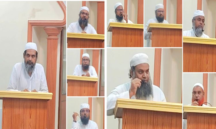 ،جمعیۃ علماءضلع کریم نگر اور منڈلوں کے ذمہ داران کا مشاورتی اجلاس، مہمانِ خصوصی حافظ پیر خلیق احمد صابر صاحب نے شرکت کرکے خطاب فرمایا۔