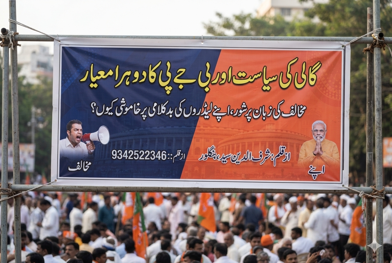 گالی کی سیاست اور بی جے پی کا دوہرا معیار