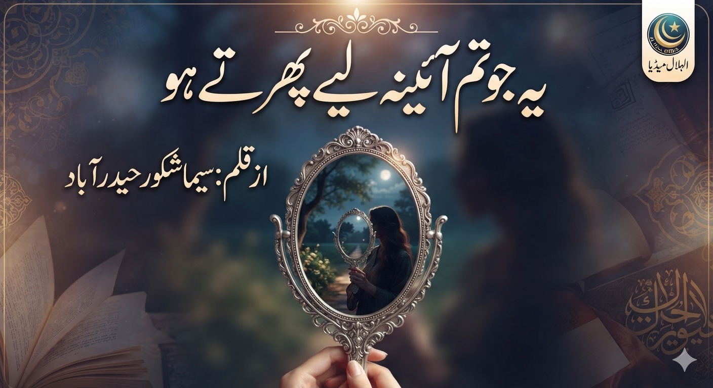 ’’یہ جو تم آئینہ لیے پھرتے ہو‘‘